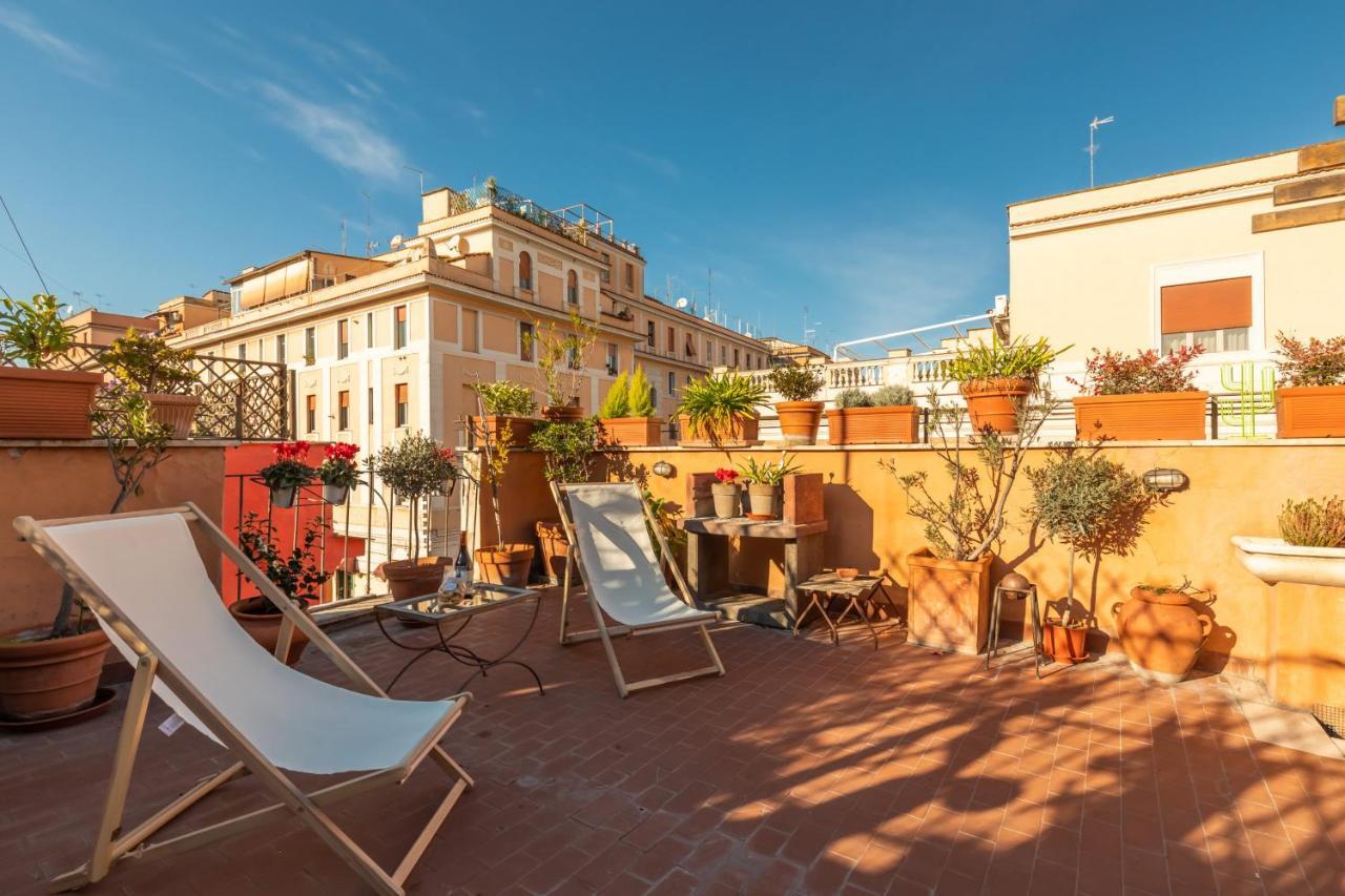 Bright And Comfy Terraced Apartment In Trastevere Rom Exterior foto
