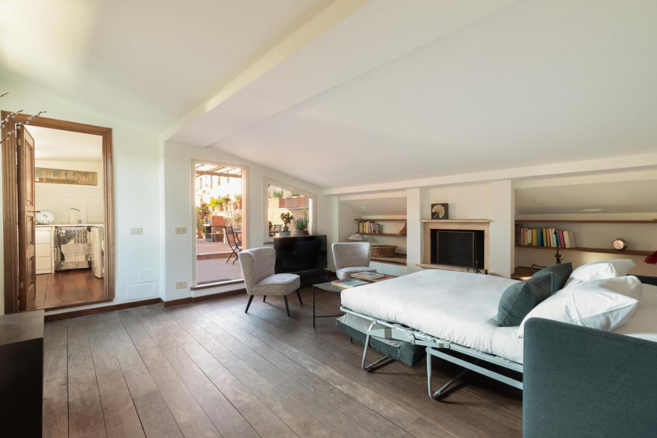 Bright And Comfy Terraced Apartment In Trastevere Rom Exterior foto