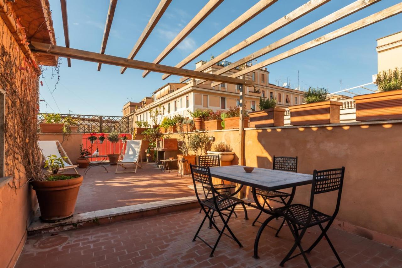 Bright And Comfy Terraced Apartment In Trastevere Rom Exterior foto