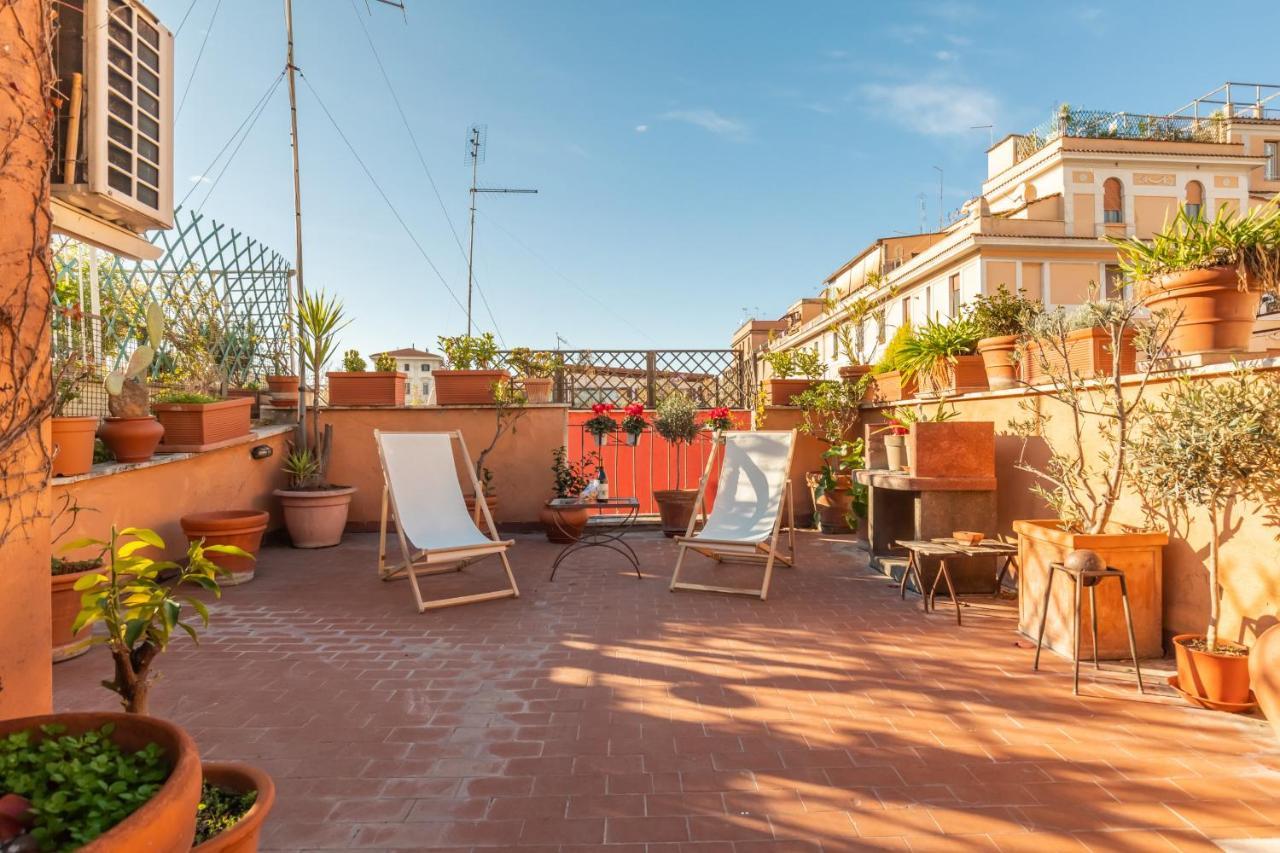 Bright And Comfy Terraced Apartment In Trastevere Rom Exterior foto